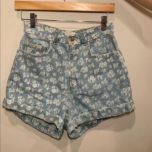 American Apparel floral demon shorts